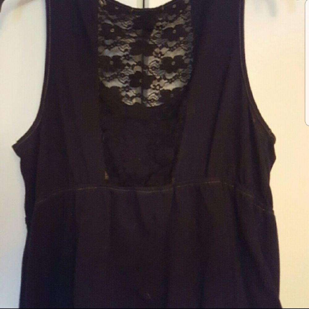 Black tank top